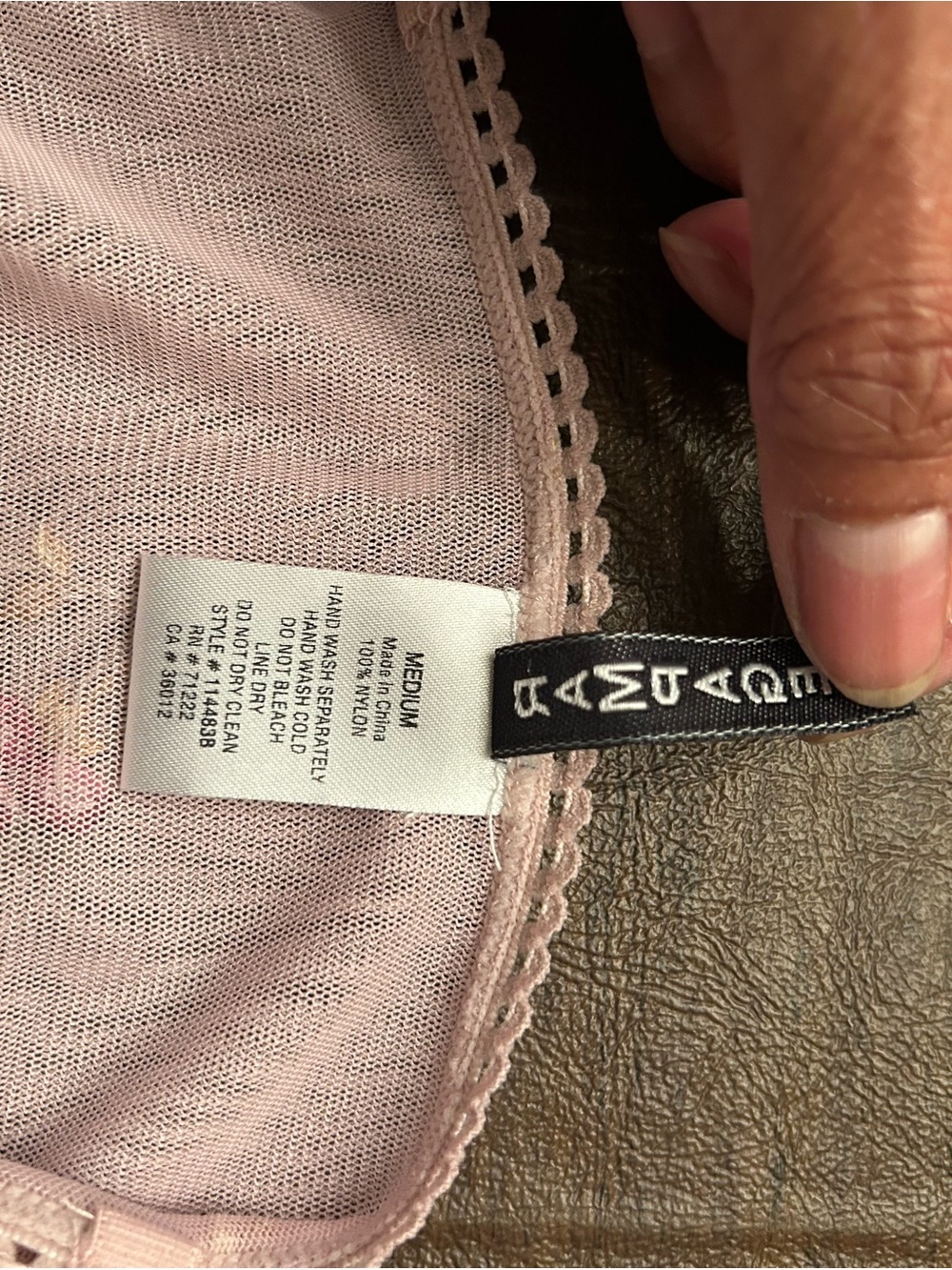 Rampage Blush Pink Lace-Edge Camisole - Picture 9 of 10
